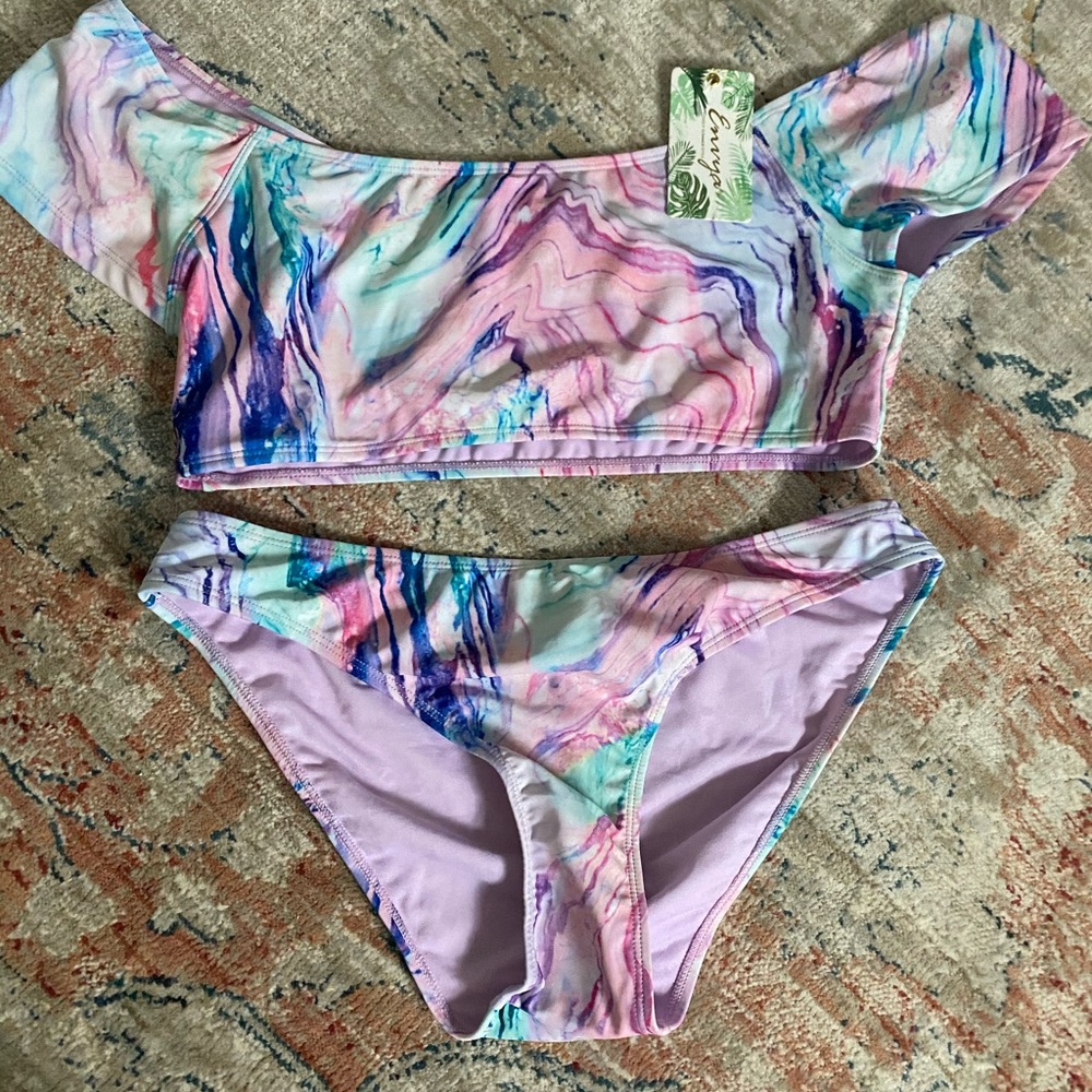 Pink Tie Dye Bikini NWT